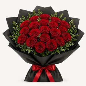 دسته گل رز قرمز کد ۰۰۱، فروشگاه گلدون - goldoon.net