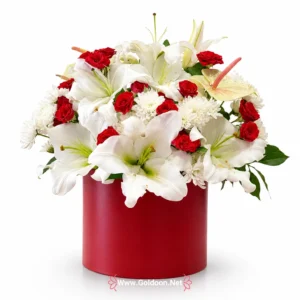 خرید آنلاین باکس گل کد 014 از فروشگاه گلدون،‌goldoon.net