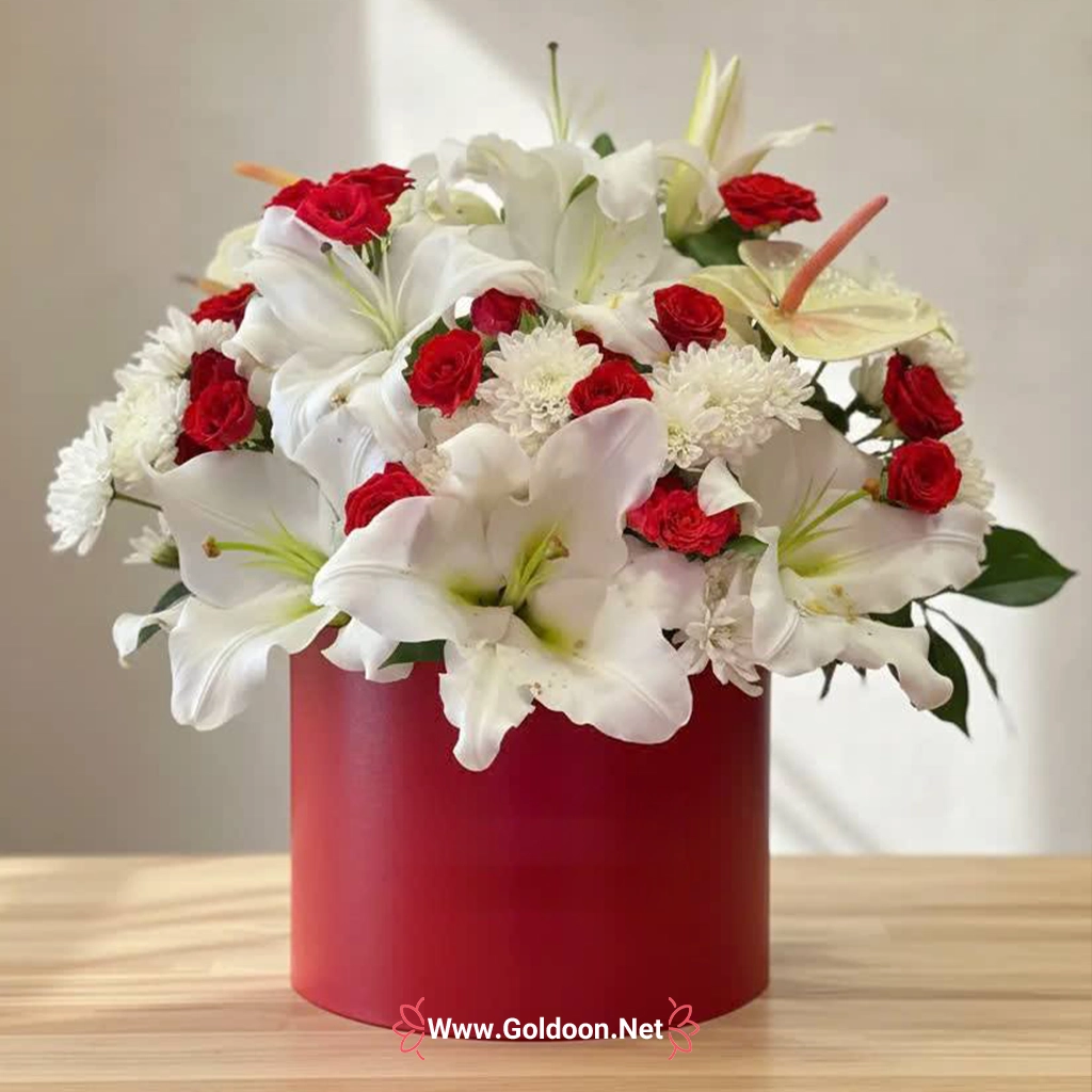 خرید آنلاین باکس گل کد 014 از فروشگاه گلدون،goldoon.net
