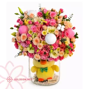 خرید پکیج هدیه دخترانه 001 از فروشگاه گلدون goldoon.net