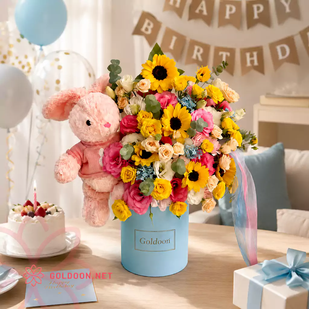 خرید پکیج هدیه دخترانه 002 از فروشگاه گلدون goldoon.net
