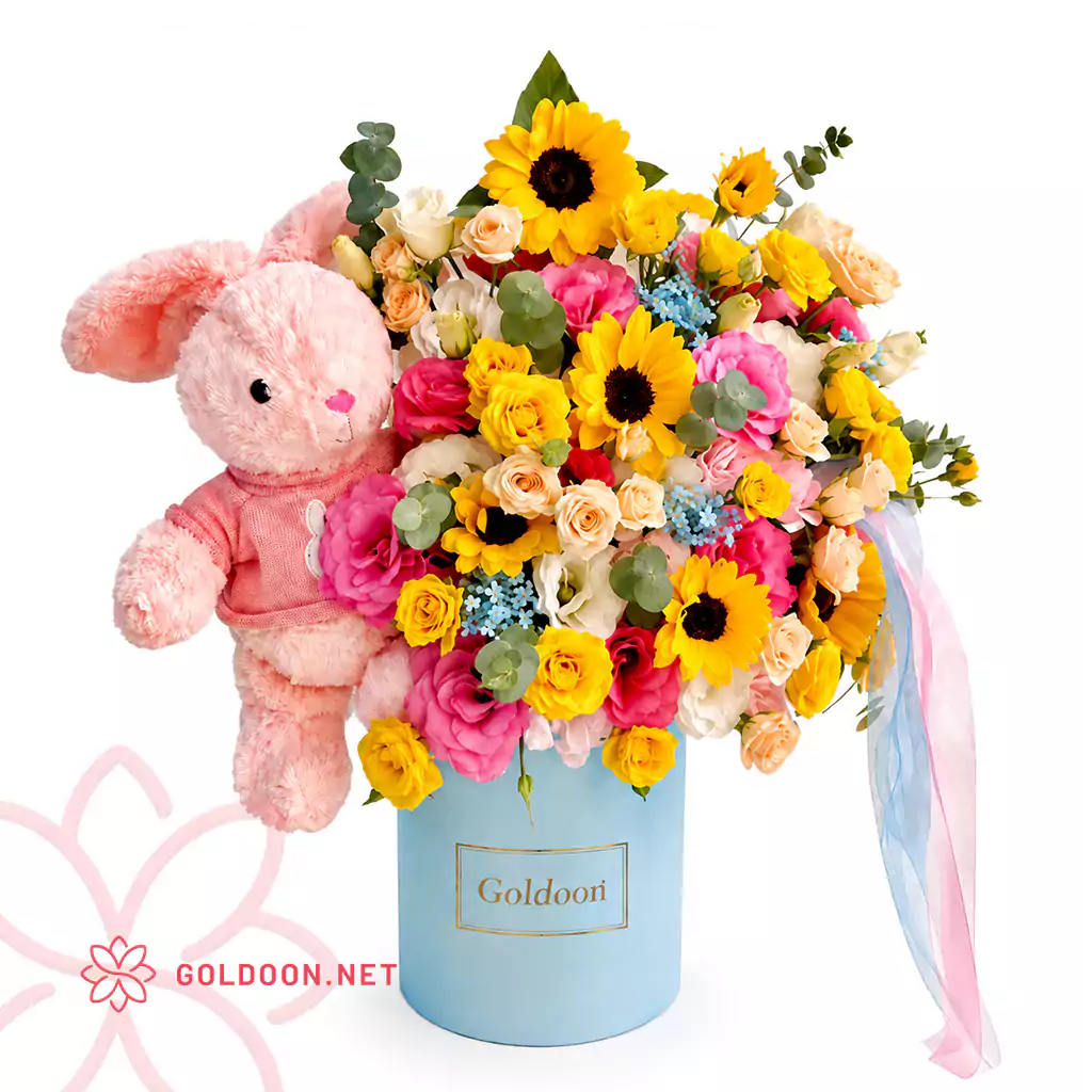 خرید پکیج هدیه دخترانه 002 از فروشگاه گلدون goldoon.net