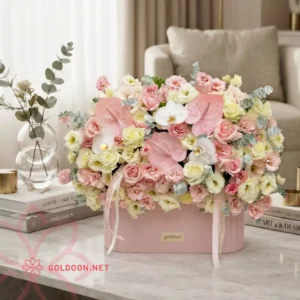 خرید باکس گل کد 023 فروشگاه گلدون goldoon.net