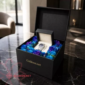 خرید باکس گل کد 026 فروشگاه گلدون goldoon.net ارسال باکس گل در تهران